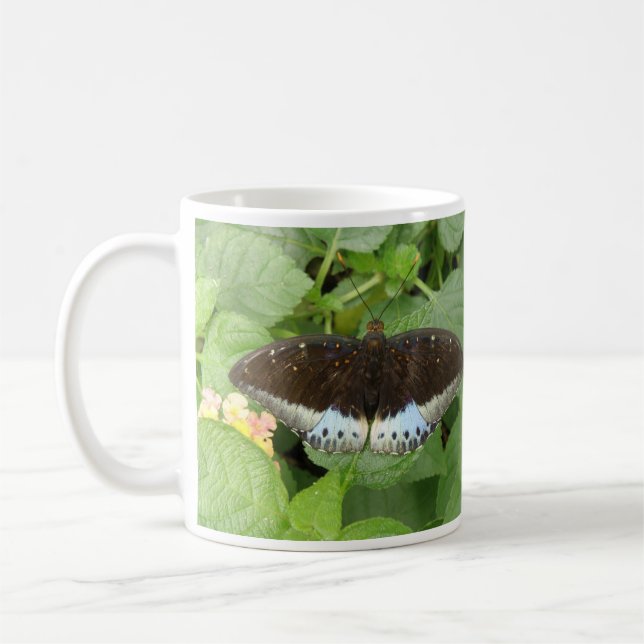 Hübsche tropische SchmetterlingsTasse Kaffeetasse (Links)