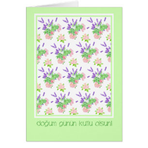 Hübsche türkische Blumengrüße Geburtstag