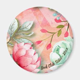 Hübsche und elegante Blume Watercolor Magnet