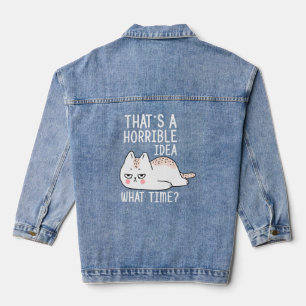 Hübsche und Niedliche Redewendungen für Katzen- un Jeansjacke