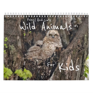 Hübsche und Niedliche Wildtiere für Kinder #1 Kalender
