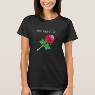 Hübsche und schöne rote Rose T-Shirt