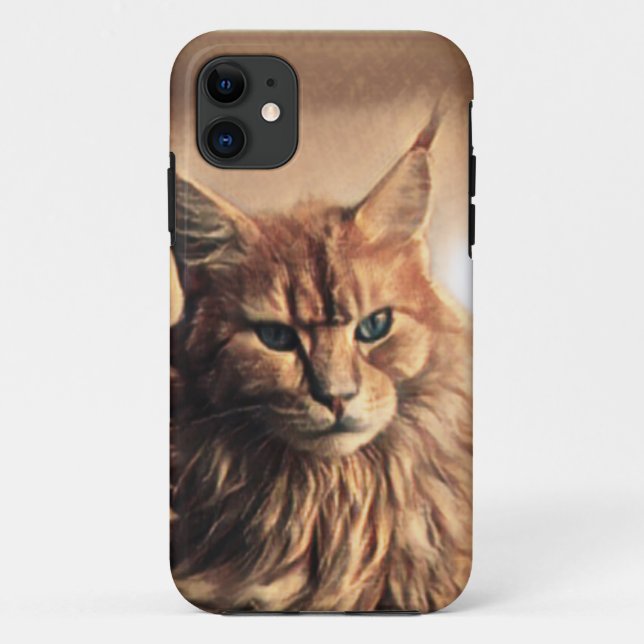 Hübsche und verrückte Katze Case-Mate iPhone Hülle (Rückseite)