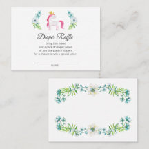 Hübsche Unicorn Windeln Raffle Babydusche