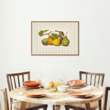 Hübsche Viktorianische Darstellung von Birnen