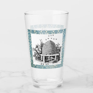 Hübsche Vintage Bienenstock und Damaskus Glas