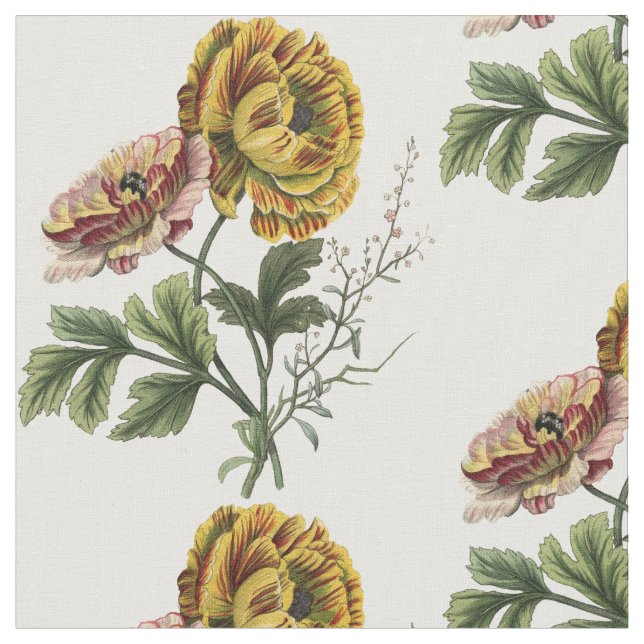 Hübsche Vintage Blume Stoff (Nahaufnahme)
