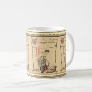 Hübsche Vintage-Dame Kaffeetasse