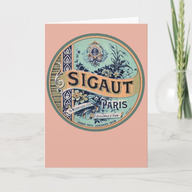 Hübsche Vintage französische Karten und Postkarten (Vorderseite)