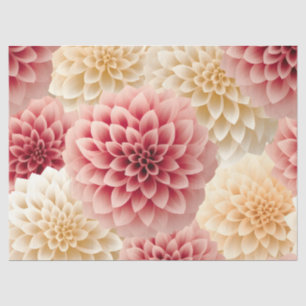 Hübsche Vintage Inspirierte Bright Pastel Dahlia Seidenpapier