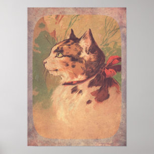 Hübsche Vintage Kitty Poster
