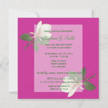 hübsche Vintage Magnolien Blume Rosa Brautparty