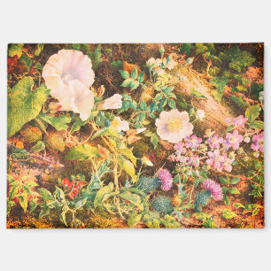Hübsche Vintage-Petunien-Blumen-Blumenmalerei Magnet