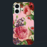 Hübsche Vintage Rosa Rosa-Lila-Blumen iPhone 16 Hülle<br><div class="desc">Hübsche Vintage rosa rot violett Blumen iPhone Case genießen die hübschen Vintagen Blume jeden Tag.</div>