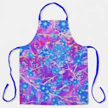 Hübsche Violett-Blau- und Limettengrüne Blume