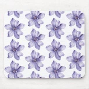 Hübsche violette Blumen Mousepad