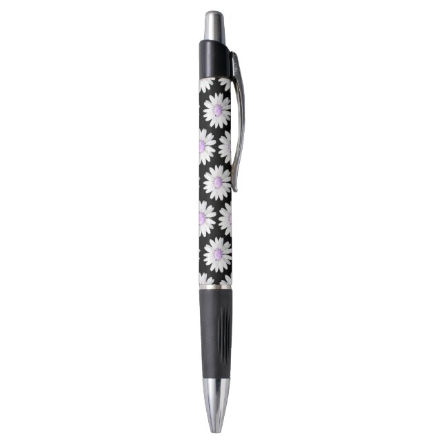 Hübsche violette gepunktete Gänseblümchen Kugelschreiber (Unterseite (Vertikal))