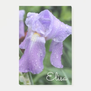 Hübsche violette nasse Iris Post-it Klebezettel