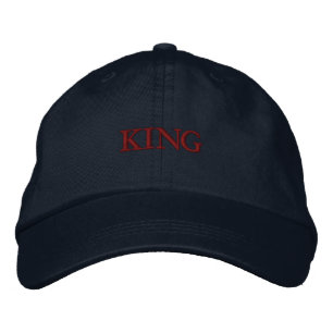 Hübsche Visier Stickmützen Trucker KING Bestickte Baseballkappe