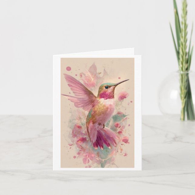 hübsche Vogel-Design-Karte Karte (Vorderseite)