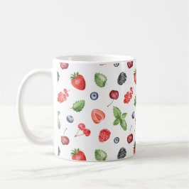 Hübsche Wasserfarbe Berry Muster Küche Kaffeetasse
