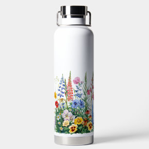 HÜBSCHE WASSERFARBE FRÜHZEIT BLUME UND PFLANZE TRINKFLASCHE