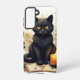 HÜBSCHE WASSERFARBE HALLOWEWEE SCHWARZE KÜCHE SAMSUNG GALAXY HÜLLE