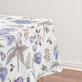 Hübsche Wasserfarbe Pastell Violet Blume Gartenanl Tischdecke