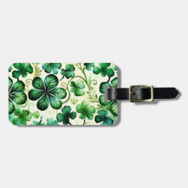 HÜBSCHE WASSERFARBE ST PATRICKS TÄGLICHE KLEEBLÄTT GEPÄCKANHÄNGER