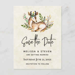 Hübsche Wasserfarben Save the Date legen Einladungspostkarte