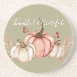 Hübsche Wasserfarbenkürbis Getränkeuntersetzer