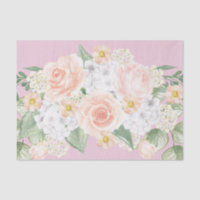 Hübsche Watercolor-Blumenblumenstrauß-Rosa-Rosen