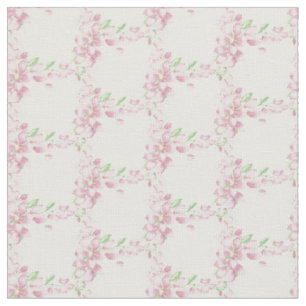 Hübsche weiche rosa Kirschblüten-Aquarell-Kunst Stoff