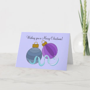 Hübsche Weihnachtsbälle Feiertagskarte