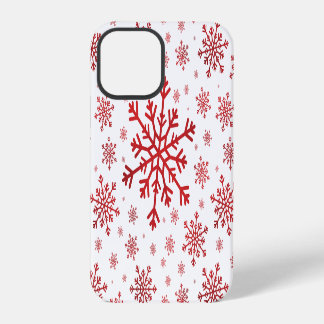 Hübsche Weihnachtsschneeflocken im Winterweiß iPhone 12 Pro Hülle