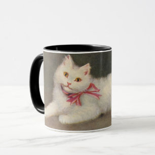 Hübsche Weiße Katze Sophie Sperlich ・ Tasse