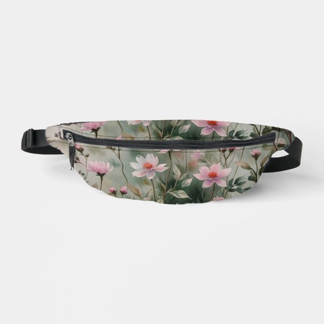 Hübsche Wildblumen Bauchtasche (Vorderseite)