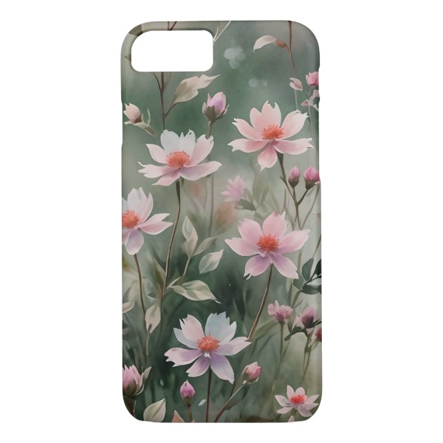 Hübsche Wildblumen Case-Mate iPhone Hülle (Rückseite)