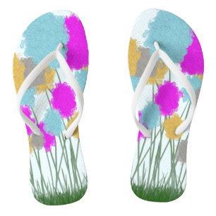 Hübsche Wildblumen Flip Flops