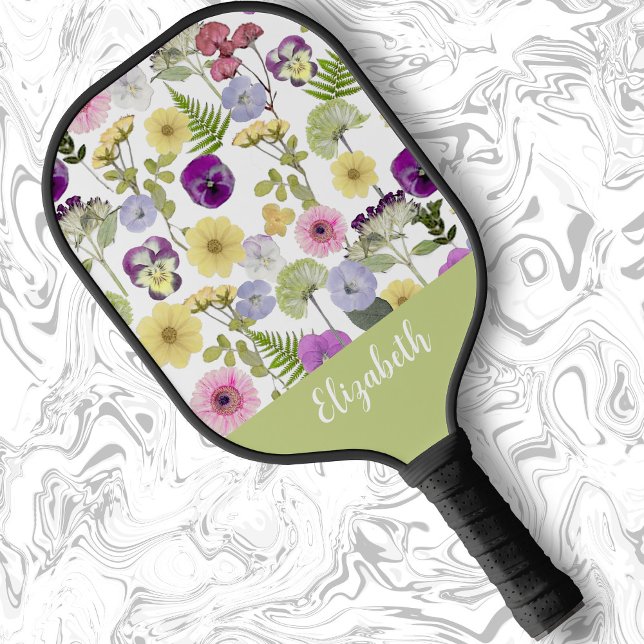 Hübsche Wildblumen Frauengeschenk für Mama Pickleball Schläger (Von Creator hochgeladen)