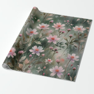 Hübsche Wildblumen Geschenkpapier