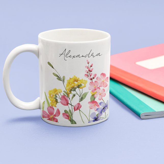 Hübsche Wildblumen Kaffeetasse (Von Creator hochgeladen)