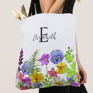 Hübsche Wildblumen mit individuellem Namen und Mon