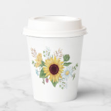 Hübsche Wildblumen mit Sonnenblumen und Daisy