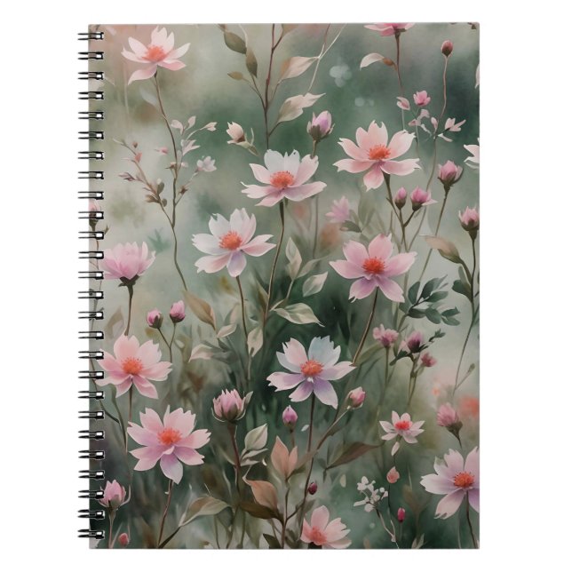 Hübsche Wildblumen Notizblock (Vorderseite)