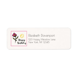 Hübsche Wildblumen und Sonnenstrahlen zum Geburtst