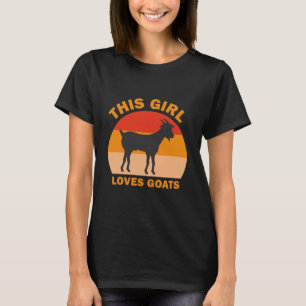Hübsche Ziege für Mädchen Kinderfarm Tierziege Obe T-Shirt