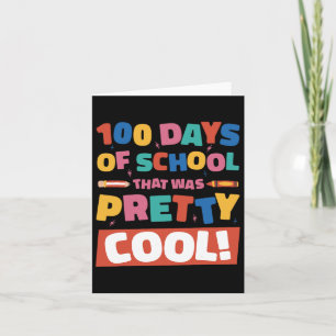 Hübschen Coolen 100 Schultage 100. Karte