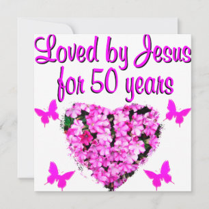 HÜBSCHER 50. GEBURTSTAG KARTE