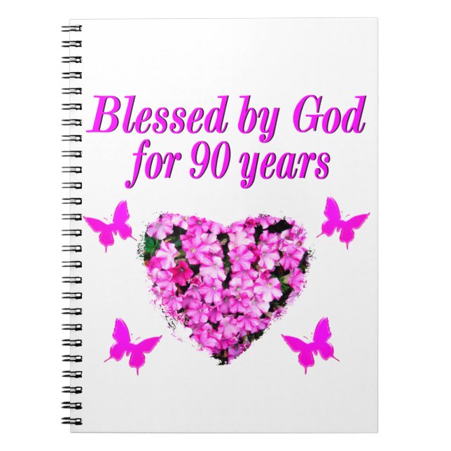 HÜBSCHER 90. GEBURTSTAG NOTIZBLOCK (Vorderseite)